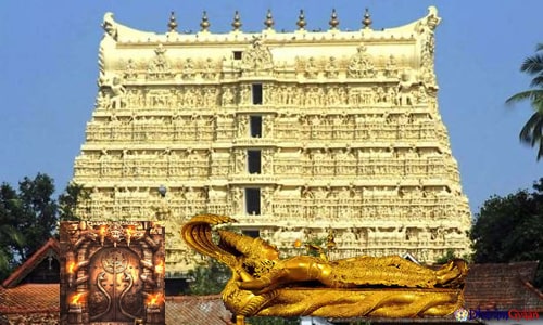 तिरुवनंतपुरम में पद्मनाभस्वामी मंदिर केरल